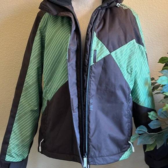 NWOT - Orage Brown and Green Women's Ski Jacket, Women's XL - Picture 6 of 16
